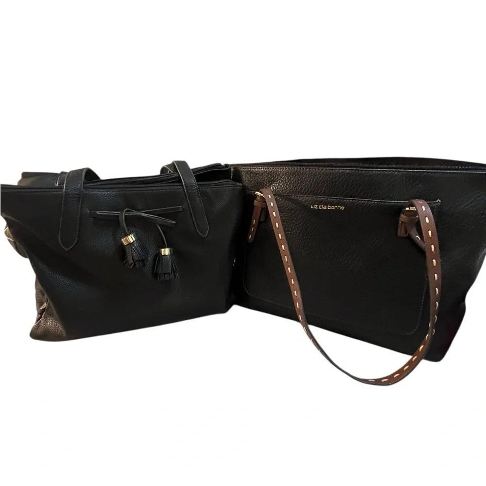 Liz Claiborne Black and Brown Purses